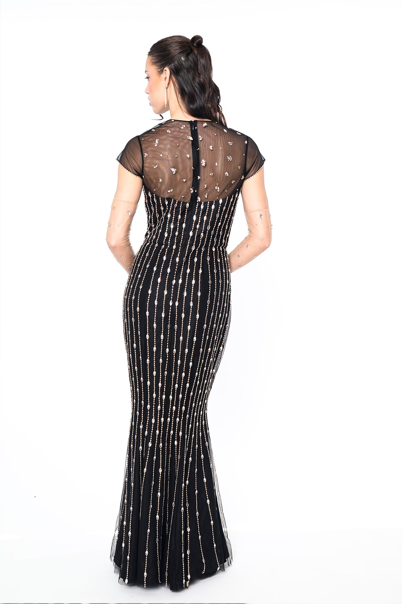 The Noir Strobe Gown