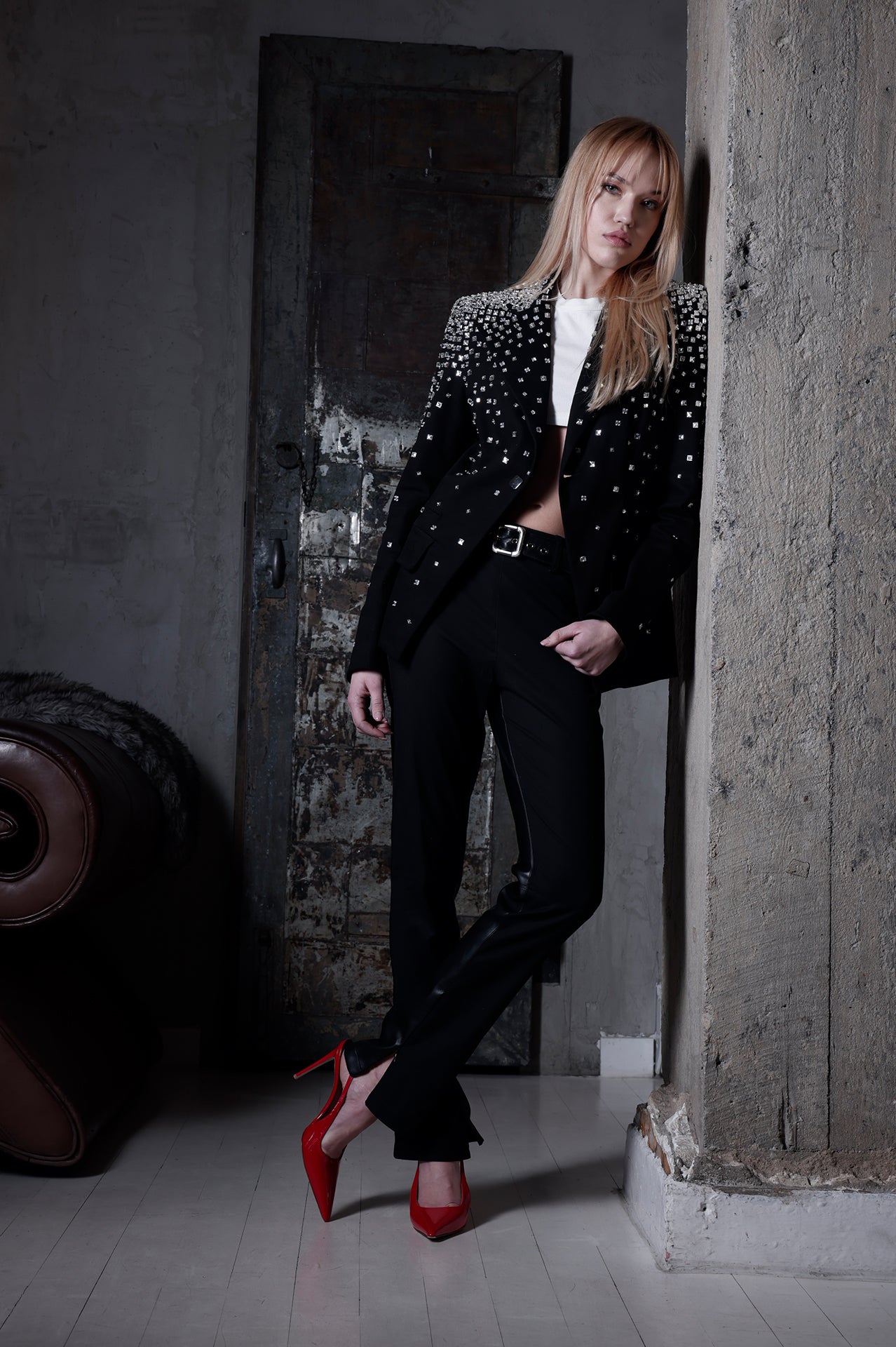 Two-Tone Chain Pant