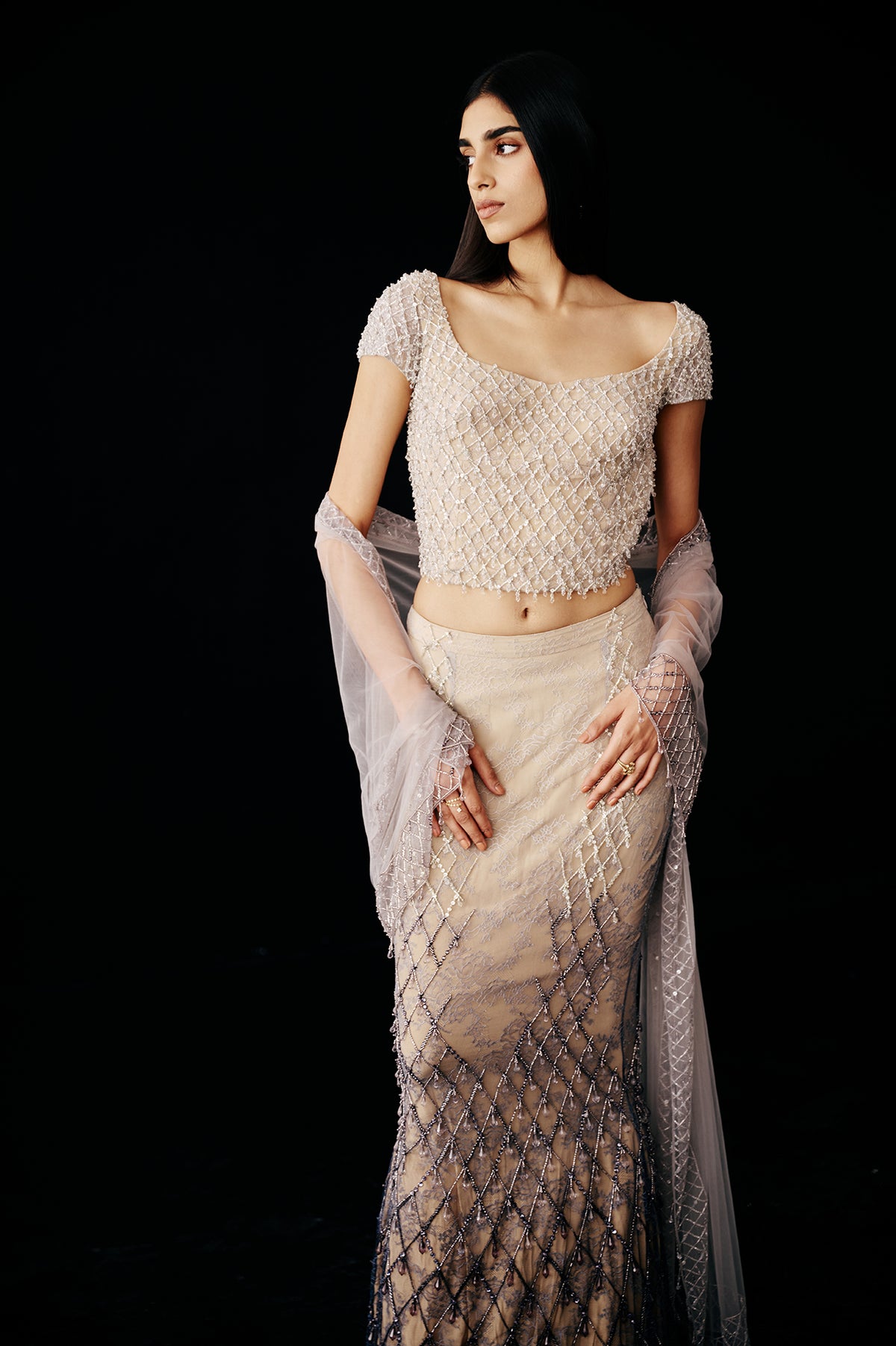 Moonveil Lace Lehenga