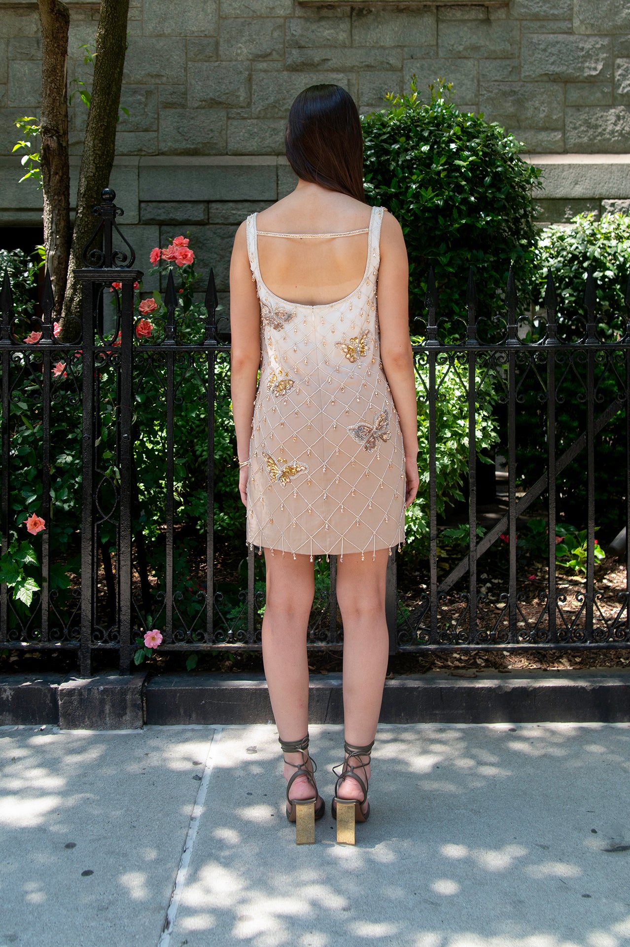 The Amber Butterfly Mini Dress