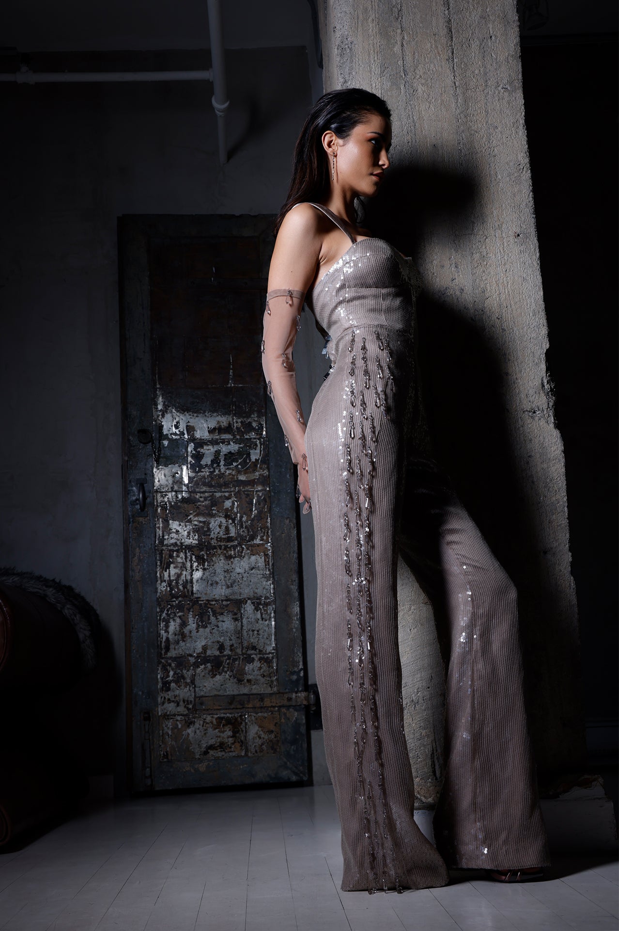 Teardrop Crystal Jumpsuit