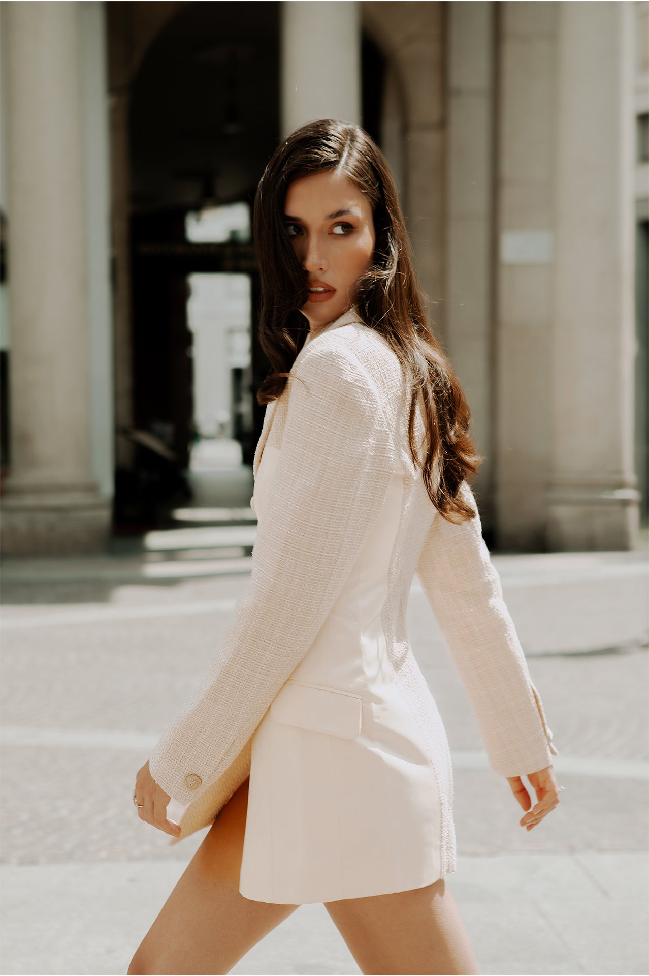 Tuxedo Corset Blazer Dress