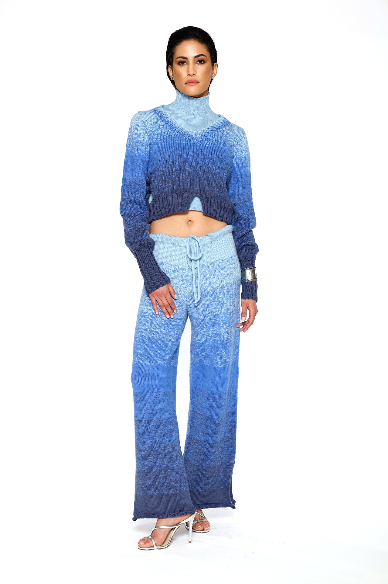 Ombre Bleu Merino Wool Sweater