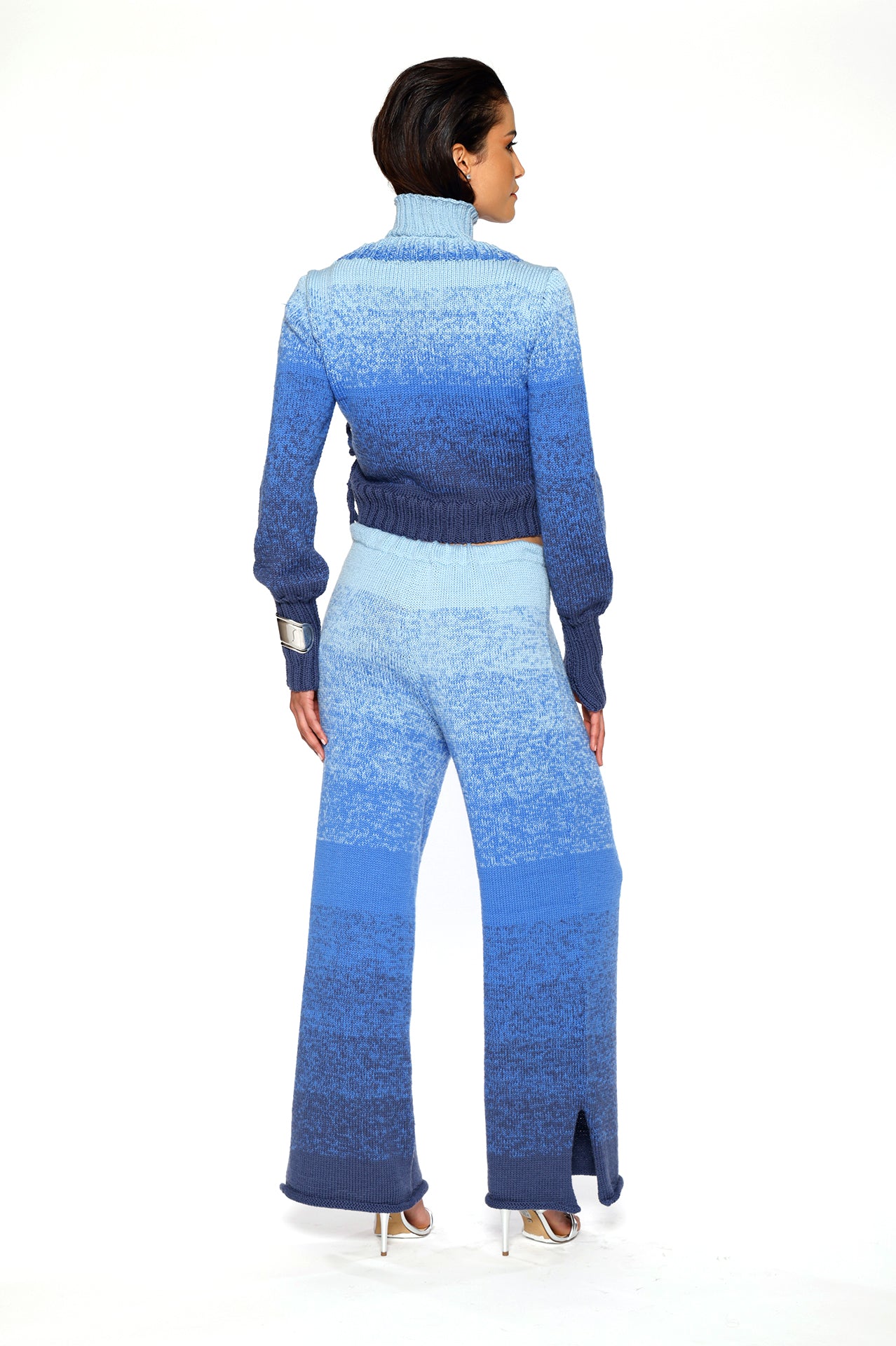 Ombre Bleu Merino Wool Pants