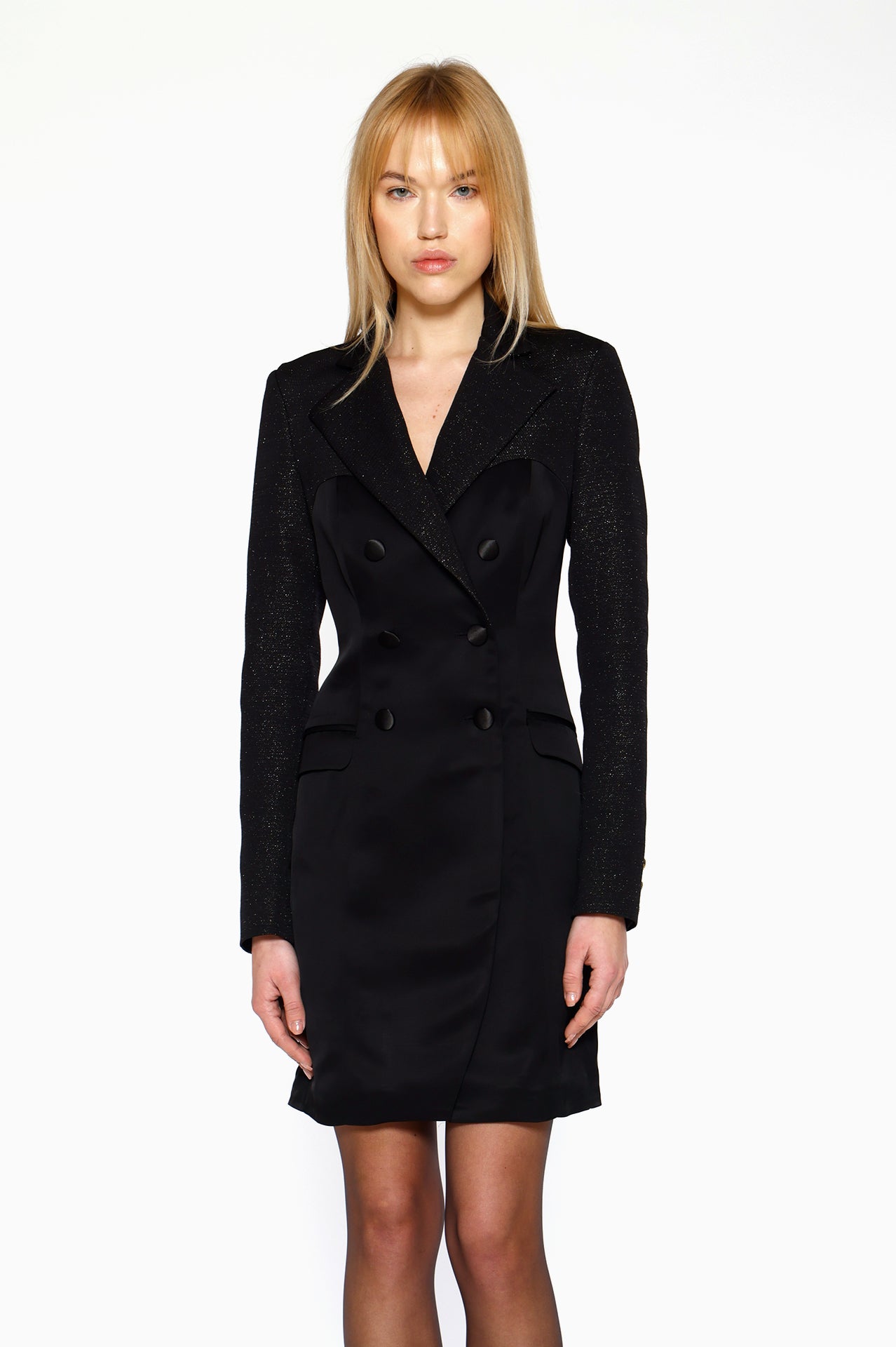 Tuxedo Corset Blazer Dress – Kajal New York