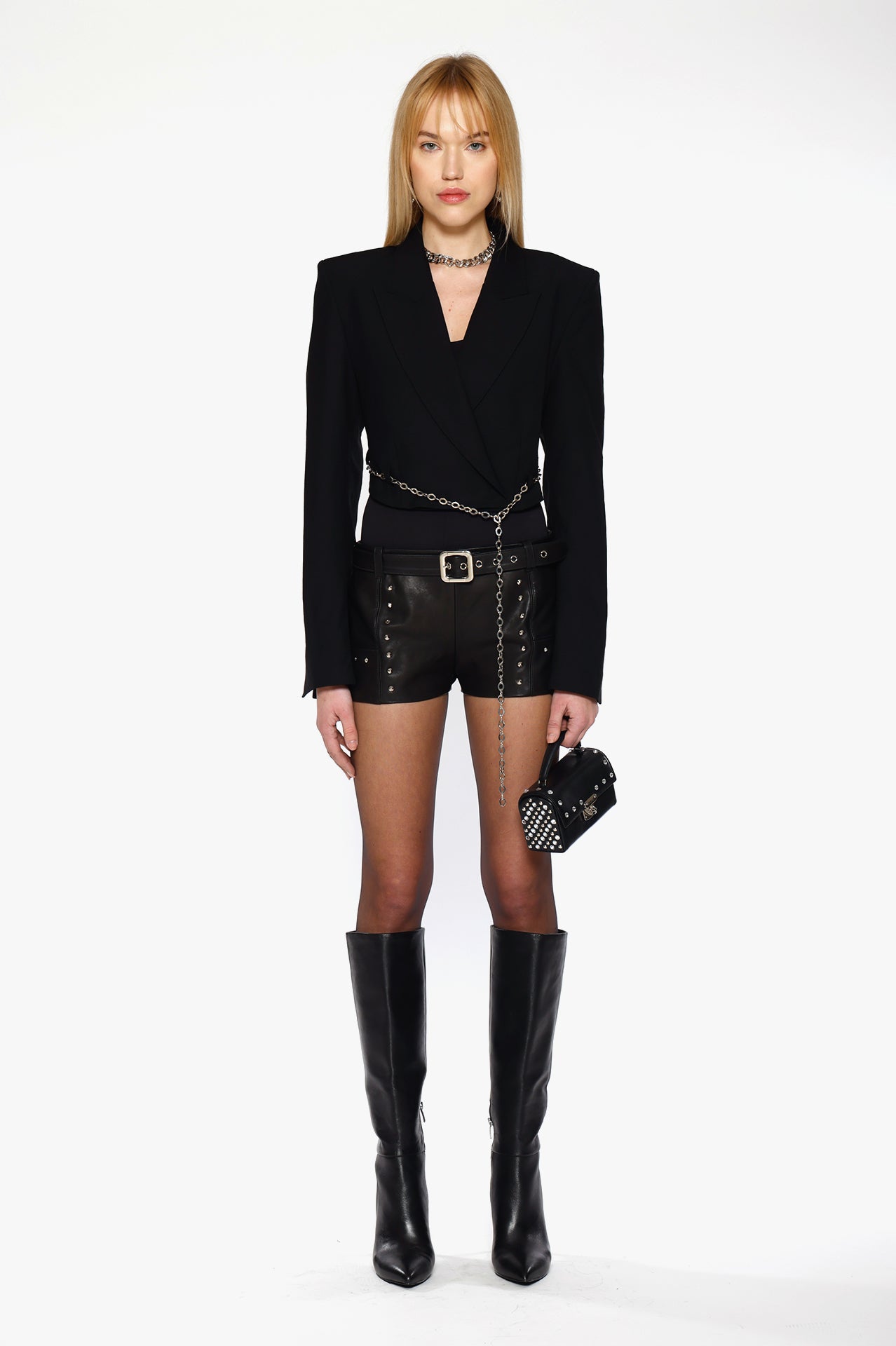 Cutout Chain Blazer