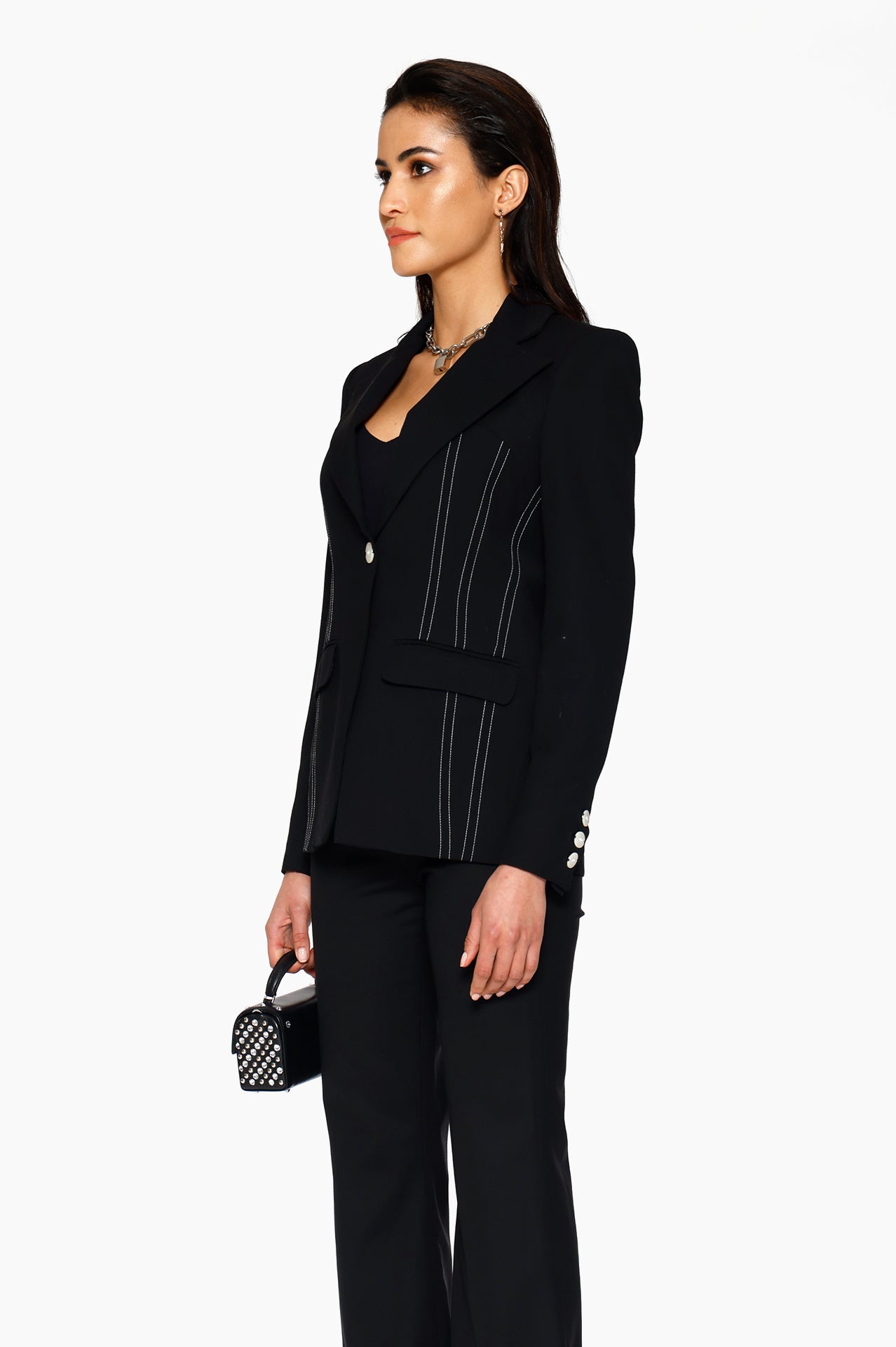 Onyx Corset Blazer