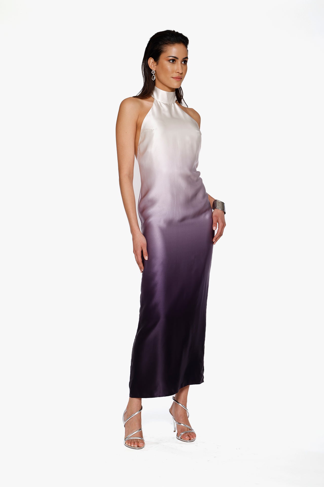 Ombré Silk Maxi Dress