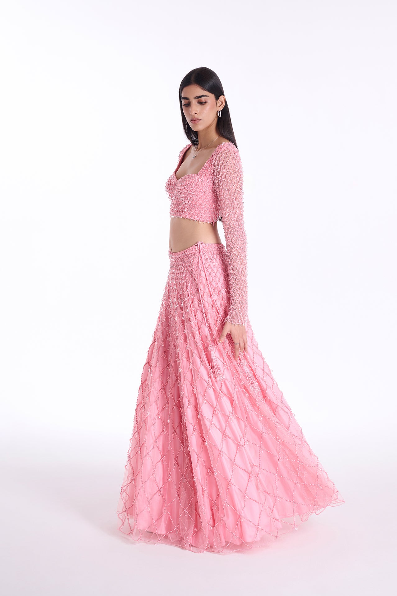 Blush Lyra Pearl Lehenga