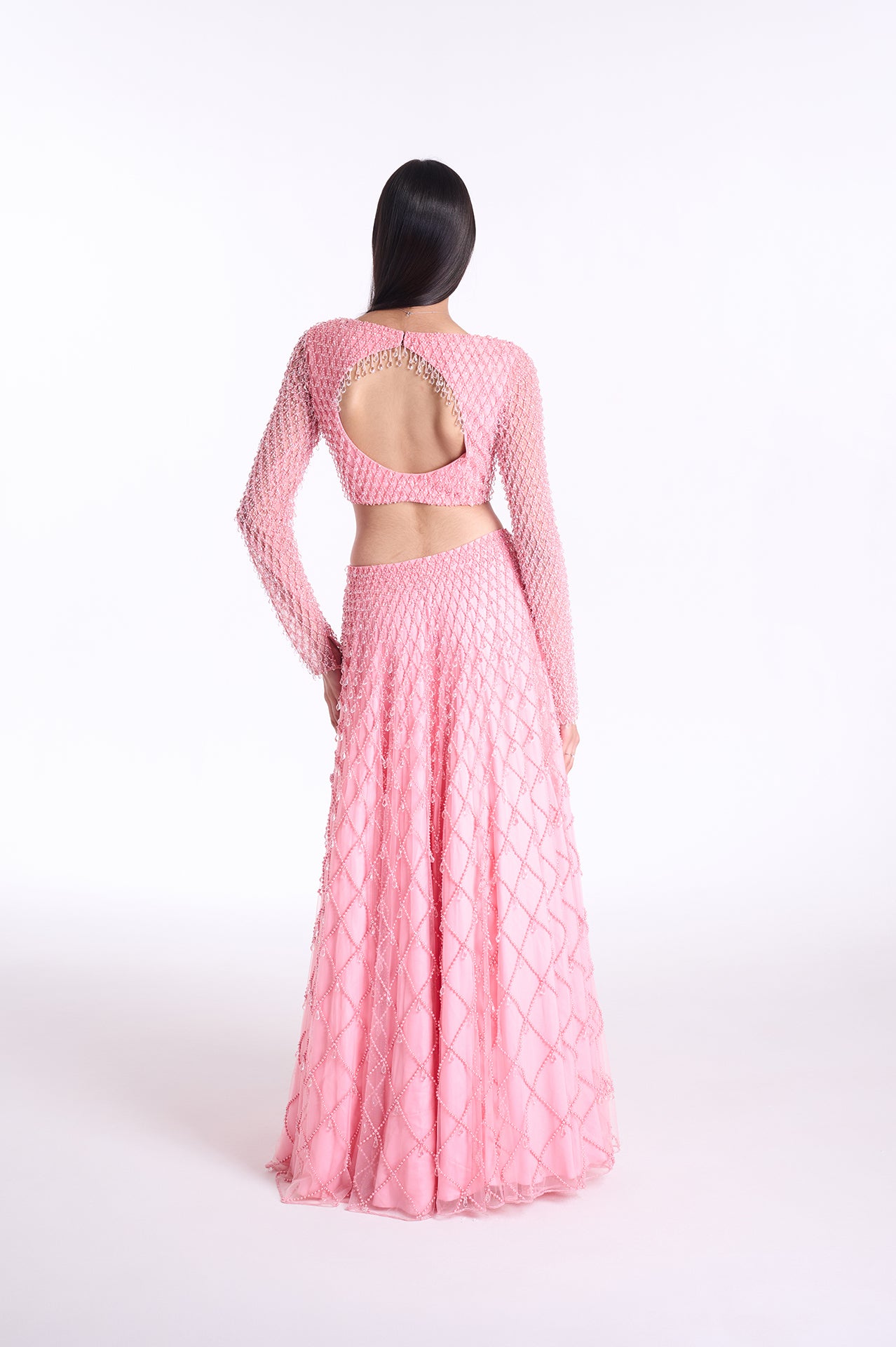 Blush Lyra Pearl Lehenga