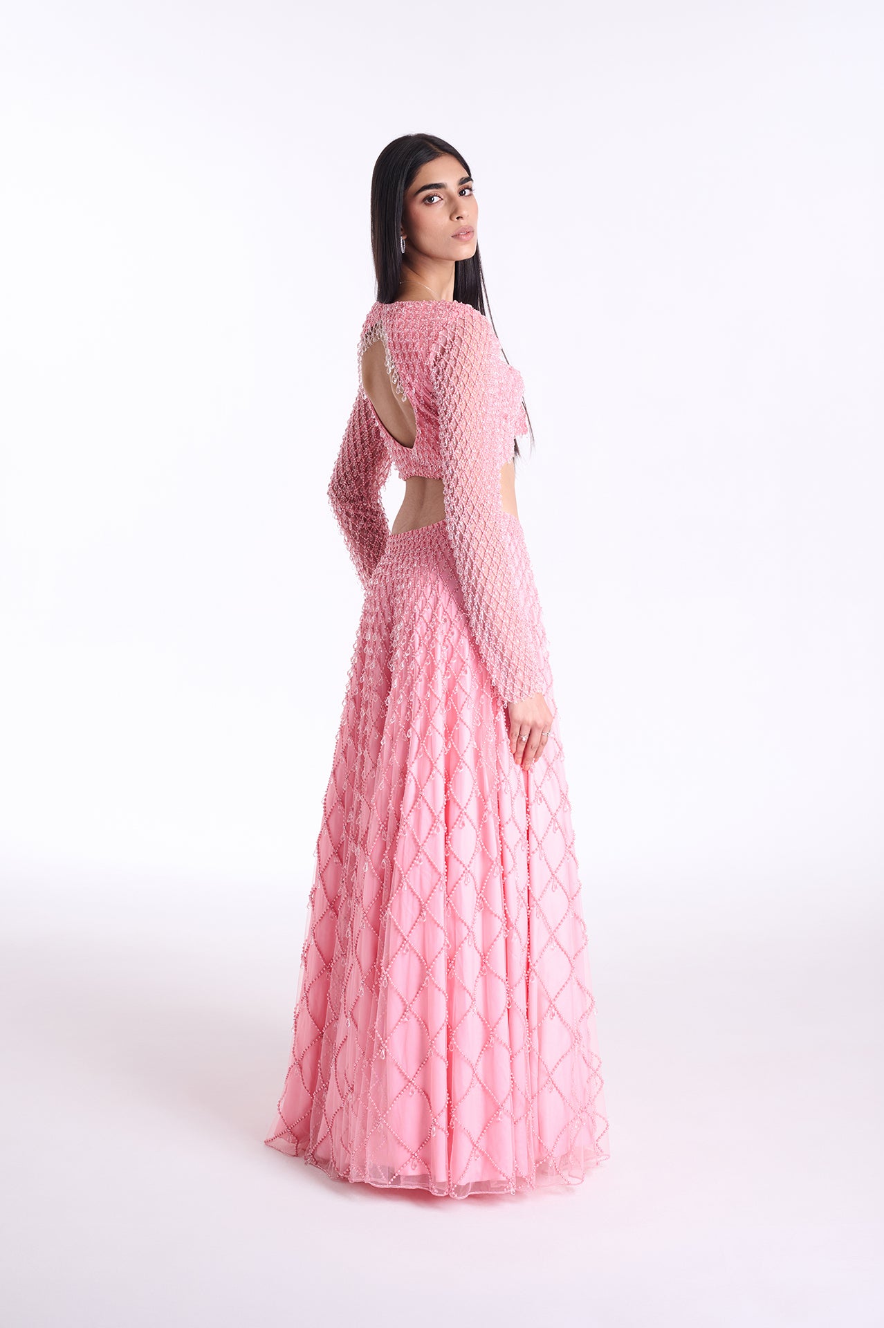 Blush Lyra Pearl Lehenga