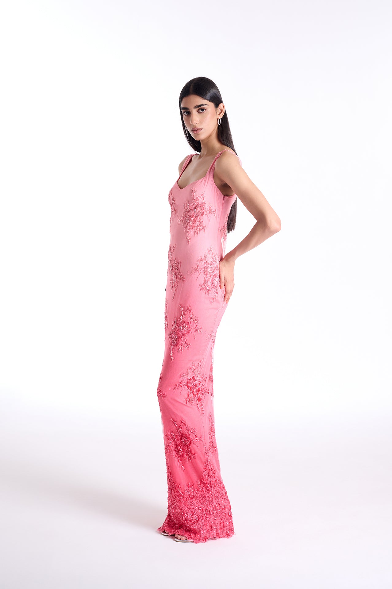 Rose Château Lace Gown