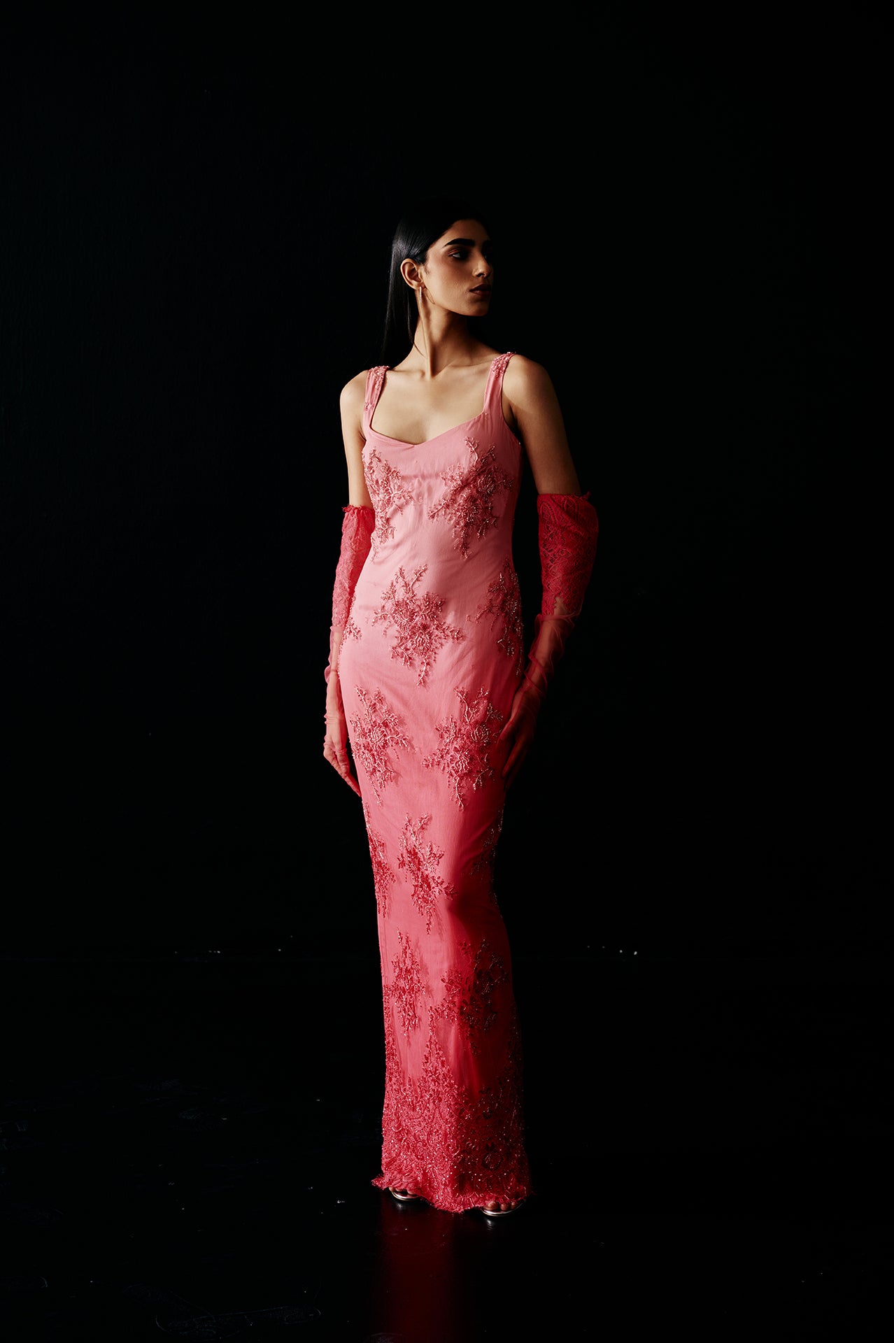 Rose Château Lace Gown